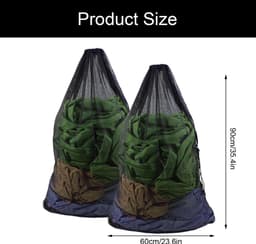 Solidchoice- Wasnet Groot 60x90cm - Waszakken voor Wasgoed - Herbruikbaar - Beschermende Hoes - Voor Kleding en Dekbedovertrekken - Duurzaam - Waszak — thumbnail 2