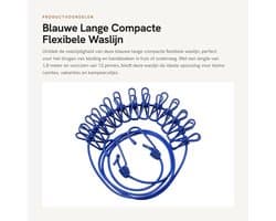 Dailygoods- Waslijn Uittrekbaar - Compact - 1,8 m - 12 Pinnen - Haken - Draagbaar - Ideaal voor Vakantie - Drooglijn