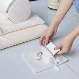 Set van 2 waszakken voor delicate kleding, ondergoed en beddengoed - 18 x 20 cm, ideaal voor wasmachine en bescherming van stoffen — thumbnail 5