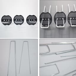 Dailygoods - 50 Stuks Roestvrij Stalen Grondankers met Bufferschijven — thumbnail 2