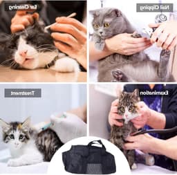 Honden- en kattenwaszak voor verzorging, nagelknippen en baden zonder krassen, anti-scratch mesh tas voor huisdieren — thumbnail 5