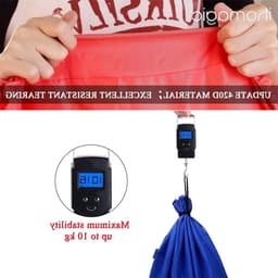 Grote Vouwbare Waszakken van 120 Liter voor Vuile Was, Duurzaam 420D Stof, Ideaal voor Thuis en Reizen, Oranje/Donkerblauw — thumbnail 5