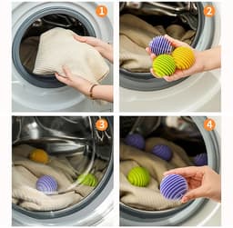 Solidchoice - Wasballen voor Wasmachine, Set van 9 Herbruikbare Drogerballen — thumbnail 5