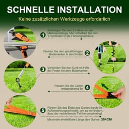 SnelShoppen - Stormbanden voor Luifels, Verbeterde 37 cm Grondankers, Stormbescherming voor Campers en Caravans, Compleet Set, Eenvoudige Installatie — thumbnail 2