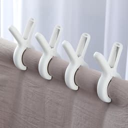 Allecto plus - Set van 8 strandhanddoekclips voor ligstoel en dekstoel - Antislip wasclips voor strand en zwembad - Gele zonnebankharingen — thumbnail 4