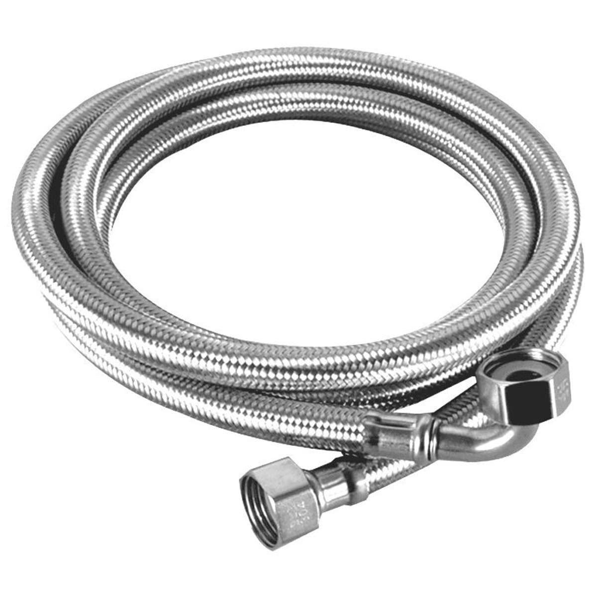 Roestvrijstalen Slang - Flexibele Koppelstuk - 16 Bar Drukbestendig - 150 Cm Lengte - 1 Stuks - Voor Sanitair Zilver — afbeelding 1