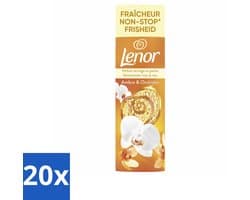 Lenor - Geurbooster - Amber & Orchidee - Non-Stop Frisheid - 19 Wasbeurten - Bulkverpakking - 20 stuks