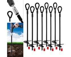 38 cm krachtig grondanker voor aardslakkenbescherming - overkappingen - tenten - schommels - trampoline