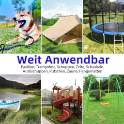 40 cm lang zware belasting grondankers voor paviljoen trampoline campingtent schommel carport met dubbele helix constructie — thumbnail 4