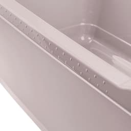 Stevige Wasmand 52L - Grijze Kunststof Wasmand voor Wasgoed — thumbnail 4