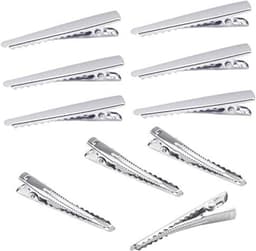 Haarspelden Krokodil - Klemmen Accessoires - Haar Styling - Antislip Tandontwerp - 45 mm - Zilver — thumbnail 1