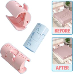 16 stuks bedlakenhouders - dekbed bevestiging - antislip clips — thumbnail 5