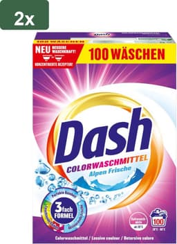 Dash Color Frische Waspoeder - Gekleurde Was - XXL Pack - 2 x 5 kg - 200 Wasbeurten - Beschermt gekleurde stoffen - Voorkomt kalkaanslag - Zonder kleuroverdracht — thumbnail 2