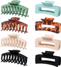 Set van 8 Grote Matte Haarklemmen voor Dik en Dun Haar — thumbnail 1