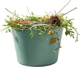 Excellent housewares Flexibele kuip / emmer - groen - 15 liter - kunststof - 35 x 28 cm - met handvatten — thumbnail 4