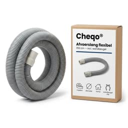 Cheqo® Afvoerslang - Flexibele Afvoerslang - Universele Afvoerslang - Afvoerslang Wasmachine - Wasmachine Afvoerslang - Afvoerslang Vaatwasser - Vaatwasser Afvoerslang - Afvoerslang Aansluiting - Afvoerslang Recht - Afvoerslang met Wandbeugel — thumbnail 3