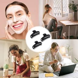 Grote haarspelden - Klauwclips haar - Haarstyling thuis - Antislip ontwerp - 4 stuks - Meerdere kleuren — thumbnail 3