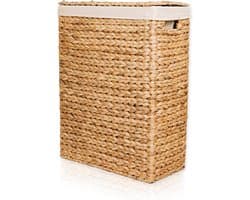 Rieten Wasmand met Deksel - Wascomfort