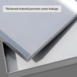 Lekbak Wasmachine - Wateropvang Bak - Voorkomt Lekkage - Roestvrij Staal - Rechthoekig Ontwerp — thumbnail 3