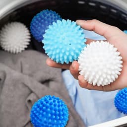 Herbruikbare drogerballen - set van 9 stuks voor wasmachine en droger - wasbal met haarvanger - duurzaam en efficiënt - wasgoedverzorging — thumbnail 4