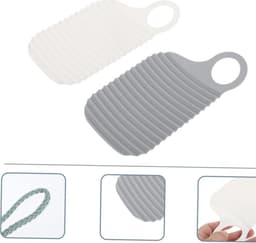 Mini Axles voor Handwassen - 2 Stuks Mini Axes - Draagbaar Reisgebruik - Antislip voor Muurwassen - Eenvoudig te Reinigen - Wit + Grijs — thumbnail 3