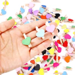 Houten Wasknijpers Mini - 100 Stuks voor Bruiloften en Scrapbooking — thumbnail 4
