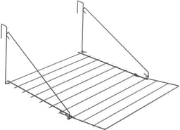 Tomado - Droogrek Breda - 7 meter drooglengte - Ophangen aan radiator, deur, douchewand of balkon - Matzwart — thumbnail 1