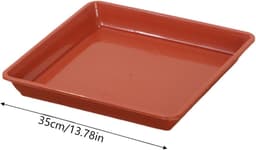 Vierkante lekbakken - Opvangbakken - Water opvang - Binnen en buiten - 35 cm - Wit — thumbnail 2