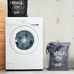 Opvouwbare waszakken voor op reis - 2 stuks, herbruikbare vuile waszak met ritssluiting voor kleding en accessoires — thumbnail 3