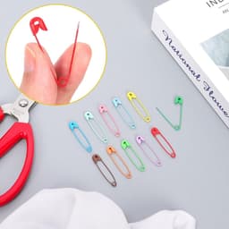 Veiligheidsspelden Set - Klemmetjes Clips - Kleding Versieren - Scherpe Punt - 19/28/32mm - Multicolor — thumbnail 5