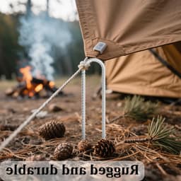 Versterk jouw buitenactiviteiten met 30 cm gegalvaniseerde grondankers, geschikt voor trampolines, tenten en gazebos - set van 6 stuks — thumbnail 5