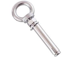 Expansiebout - Muuranker Bout - Bevestigen en Ophangen - Zware Kwaliteit Metaal - M18 x 150 mm - Zilverkleurig