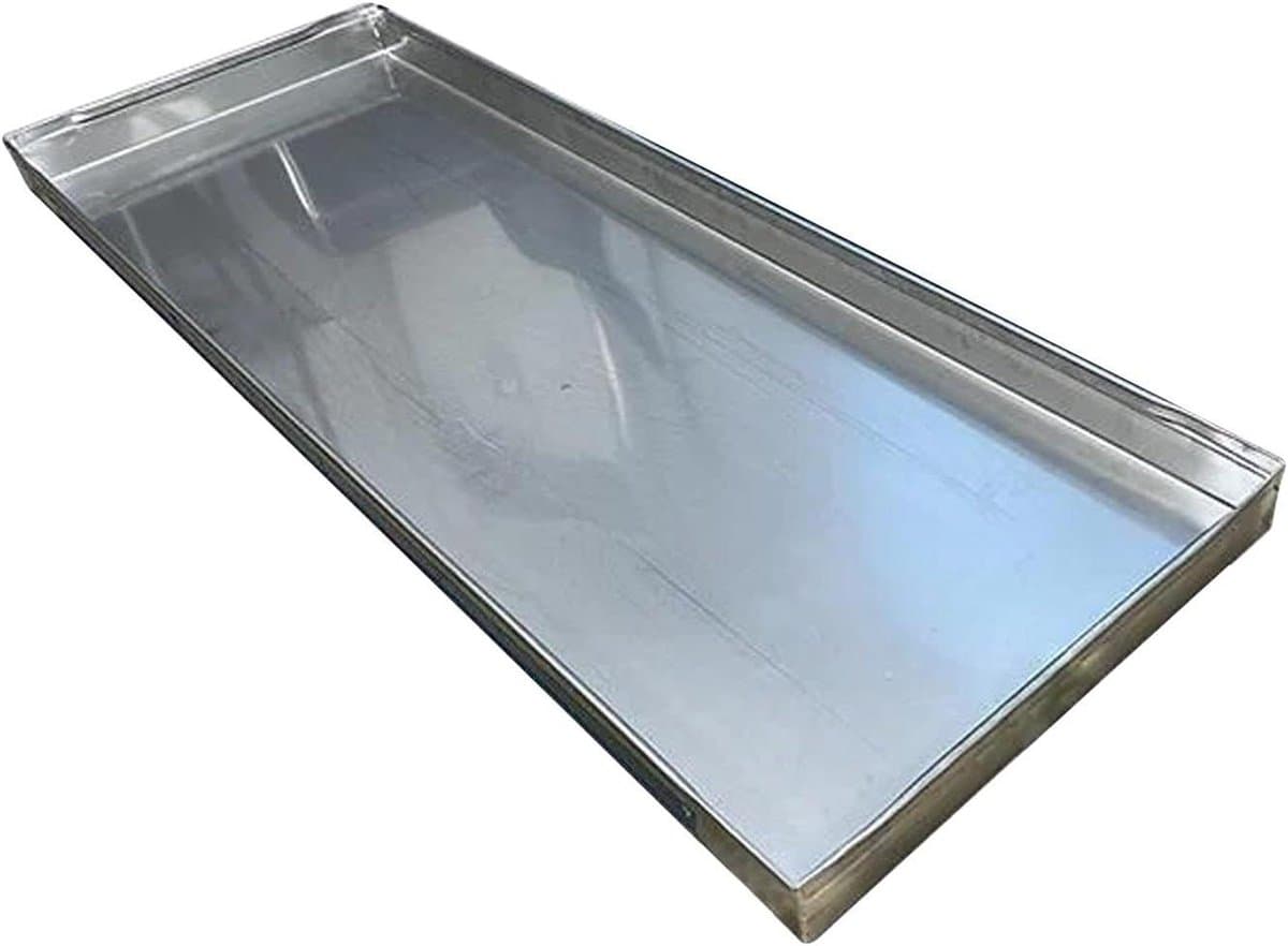 Opvangbak Wasmachine - Lekbak Condens - Apparatuur Beschermen - Roestvrij Staal - 60x60cm - Zilver — afbeelding 1