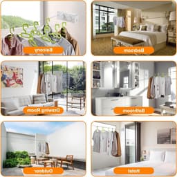 Verstelbare Binnenwaslijn met Twee Lijnen, Wandgemonteerd, Ideaal voor Balkon, Badkamer en Wasruimte, Rvs Touw voor Efficiënte Droogoplossingen — thumbnail 4