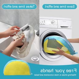 Schoenwaszak voor de wasmachine - Dikke waszak voor sneakers, gymschoenen en canvas schoenen met verhoogde wrijving — thumbnail 2
