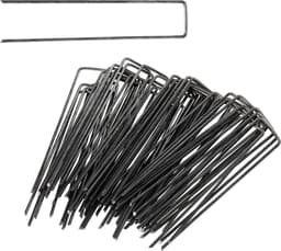 Grondankers - Grondpennen Tentnagels - Tuin Vastzetten - Afgeronde U-vorm - 100 stuks 150mm - Onverzinkt — thumbnail 1