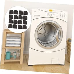 Wasmachine Onderzetters - Apparaat Dempers - Apparaten Stabiliseren - Schokabsorberend Ontwerp - 24 Stuks - Zwart — thumbnail 2