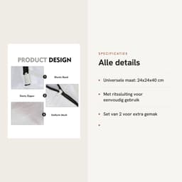 Dailygoods- Wasmachineschoenwaszakken - Herbruikbare Wasnetten - Dubbellaags Gaas - Universele Maat 24x24x40 cm - Bescherming voor Schoenen - Robuust Polyestermateriaal - Waszak — thumbnail 4