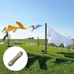 Waslijn met Stalen Kern - Kledinglijn Touw - Kleding Drogen - Weerbestendig PVC-hoes - 50 meter - Niet gespecificeerd — thumbnail 3