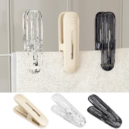 Wasknijpers - Kleerklemmen - Kleding Drogen - Winddicht Ontwerp - 10 Stuks - Transparant Grijs — thumbnail 1