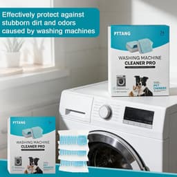 Dailygoods- Wasmachine Douchetabs 24 Stuks - Onderhoud - Verwijdert Geuren - Dieptereiniging - Duurzaam - Geschikt voor Huisdieren - Wasmachine Reiniger — thumbnail 3