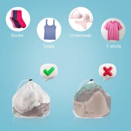 Dailygoods- Waszak - 2 Stuks - Duurzaam Polyester - Waszak voor Kleding - Waszak voor Ondergoed - Waszak voor Baby Kleding - Beschermt Kleding in Wasmachine - Wasmachinezak — thumbnail 5