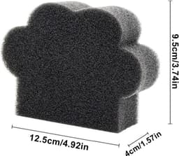 Anti-pluis Kap - Wasfilter Spons - Kleding Reinigen - Herbruikbaar Sponsontwerp - 22 x 18 cm - Zwart — thumbnail 5