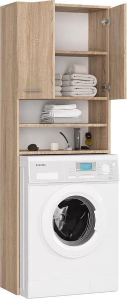 Wasmachine Ombouw - Opbouwmeubel - Kast Wasdroger - Meubel - strak look — thumbnail 5