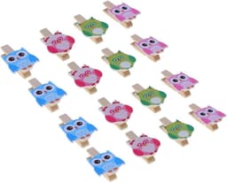 Uil Klemmen - Foto Clips - Decoratie Maken - Houten Materiaal - 40 Stuks - Willekeurig — thumbnail 1