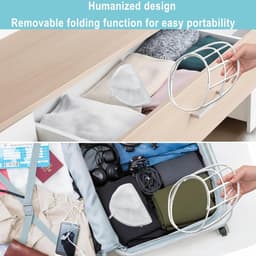 Cap Washer - 2x wit - Waszak voor Petten - met wasframes - Vormbehoud - houder - Pet Wassen - Universeel Maat - Dames en Heren - waszakken voor baseballcaps - 35x23x13cm — thumbnail 5