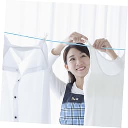 Draagbare Waslijn - Reis Droogrek - Buiten Kleding Drogen - Antislip Hangers - 5 Meter - Blauw — thumbnail 4