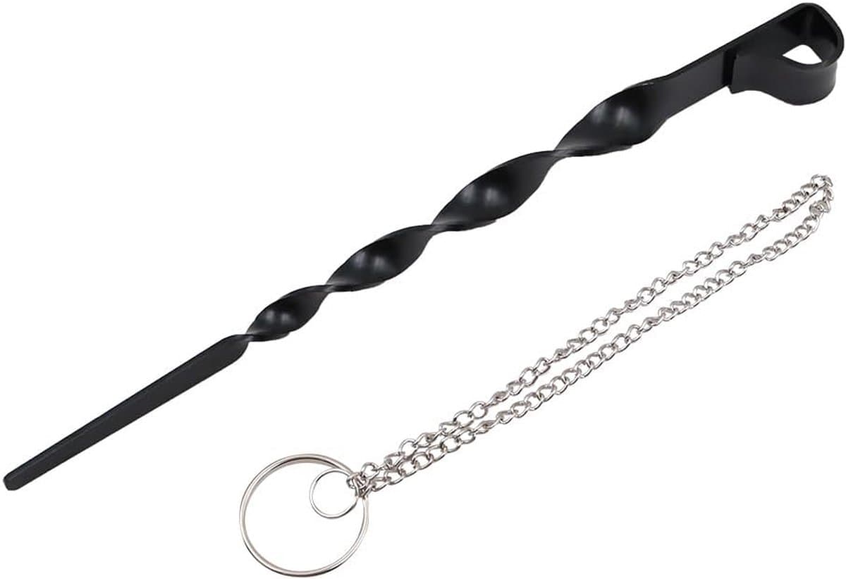 Grondanker voor Regenketting - Set van 1 - Sterk RVS met Zwarte Coating — afbeelding 1