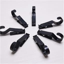 Kledingknijpers - Waslijn Clips - Kleding Drogen - Super Kleefkracht - 10 Stuks - Zwart — thumbnail 1