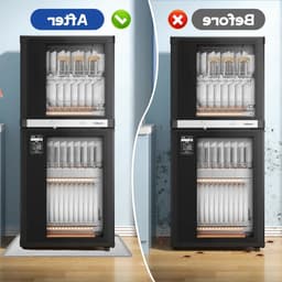 Waterdichte Siliconen Wasbak 60 x 60 cm voor Vloerbescherming, Levensmiddelen en Huishoudelijke Apparaten, Ideaal voor Wasmachines en Afwasmachines — thumbnail 2